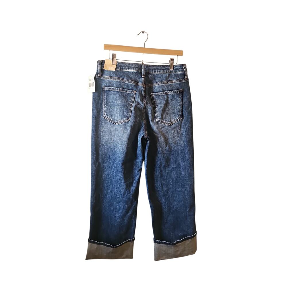 KUT from the Kloth Sienna High Rise Wide Leg with Cuff Bottom sz 8 new $109 - Picture 5 of 8